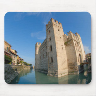Mousepad Itália, Sirmione, Lago de Garda, o Scaliger