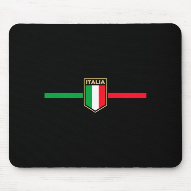 Mousepad Italy Soccer Italia Footbyll Fan T Shirt  (Frente)