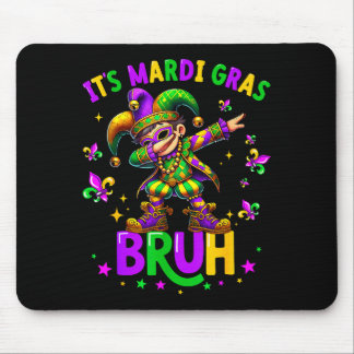 Mousepad It's Mardi Gras Bruh Dabbing Leprechaun Jester New