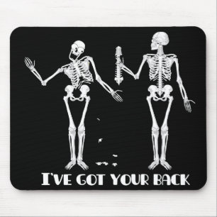 Mousepad I've obteve sua parte traseira. Esqueletos