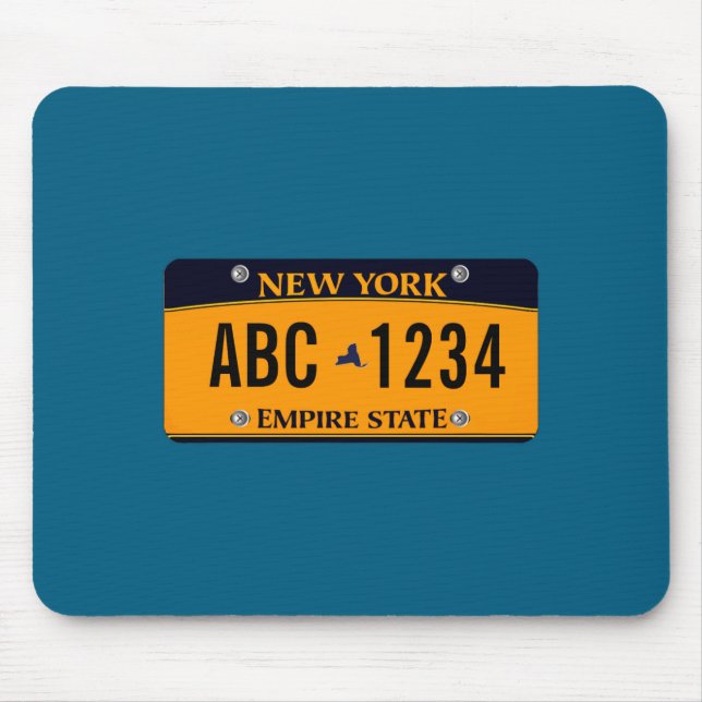 Mousepad Ized New New York Vehicle Licence Plate _1  (Frente)