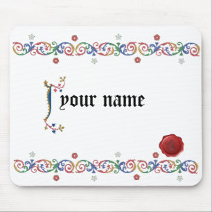 Mousepad J Mouspad medieval