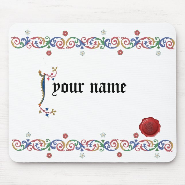 Mousepad J Mouspad medieval (Frente)