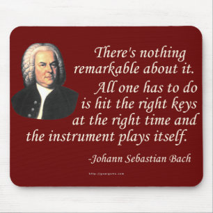 Mousepad J.S. Bach no jogo