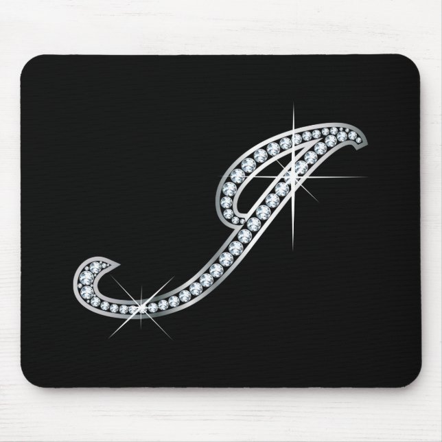 Mousepad J Script "Diamond Bling" (Frente)