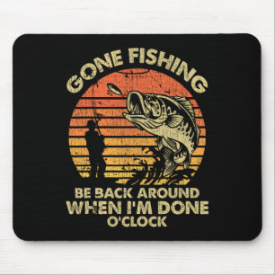Mousepad Já fui pescar e volto quando eu acabar