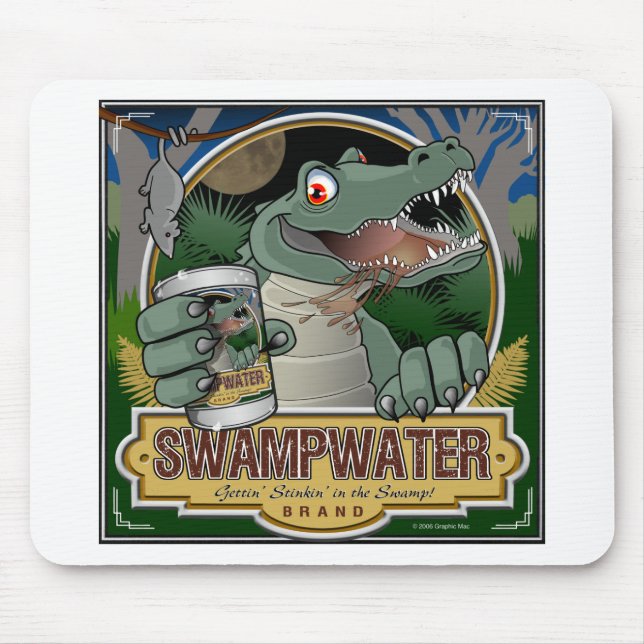 Mousepad Jacaré de Swampwater (Frente)