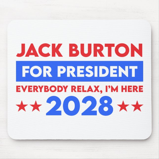 Mousepad Jack Burton Para Presidente 2028 (Frente)