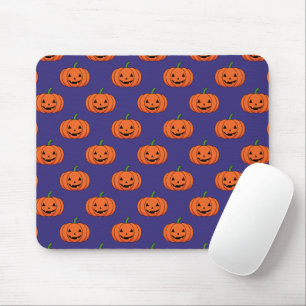 Mousepad Jack-O-Lanterna Pumpkin Padrão de Halloween