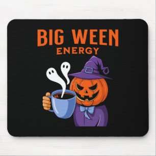 Mousepad Jack-o-lanterno Halloween Grande Energia Para Café