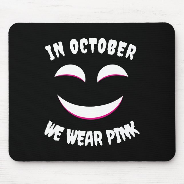 Mousepad Jackolanterna Halloween Em Outubro Vestimos Bre Ro (Frente)