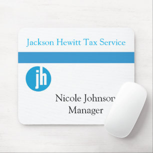 Mousepad Jackson Hewitt Tax Service Monograma Azul