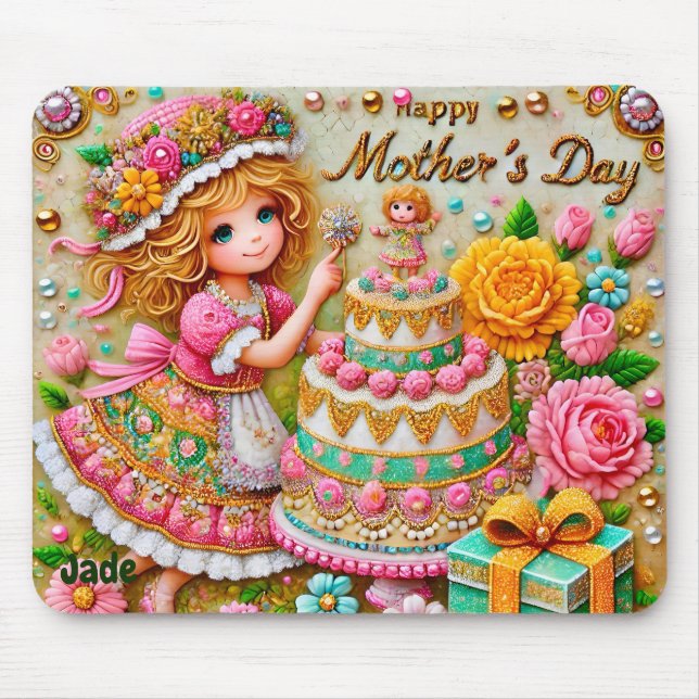 MOUSEPAD JADE ~ DIA DE AS MÃES ~ ~ (Frente)