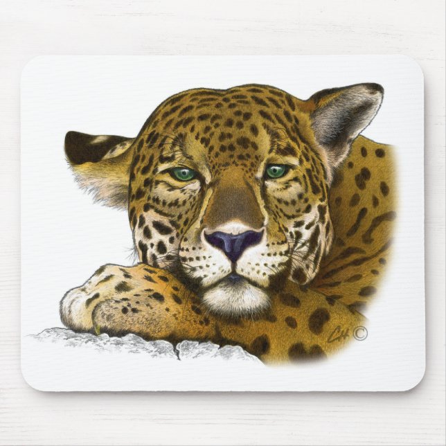Mousepad Jaguar coloriu (Frente)