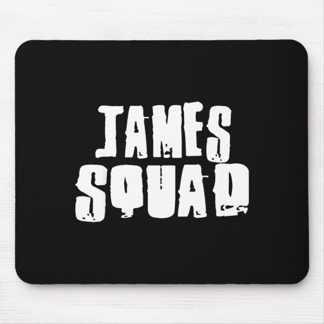 Mousepad James Squad Name Funny James  (Frente)