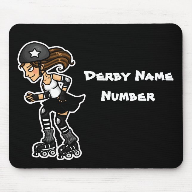 Mousepad Jammer de Derby do rolo Customisable (Frente)