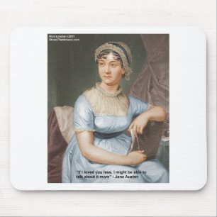 Mousepad Jane Austen Amou Você Menos Citação Em Presentes &