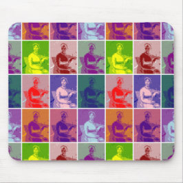 Mousepad Jane Austen pop art colorido