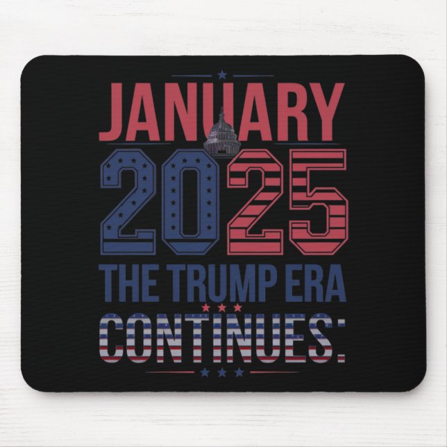 Mousepad Janeiro de 2025 A Era Da Trump Continua (Frente)