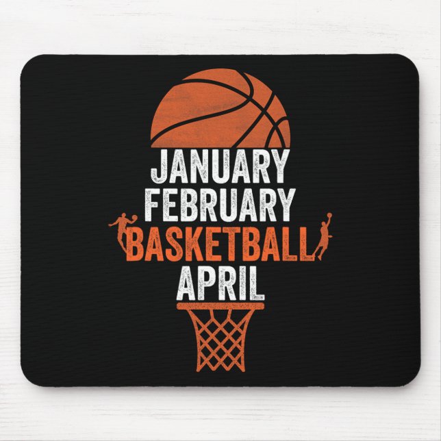 Mousepad Janeiro Fevereiro De Basquetebol April College Mar (Frente)