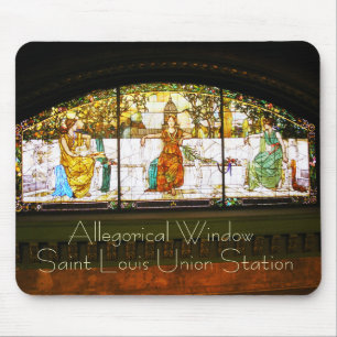 Mousepad Janela alegórica - estação da união de St Loui