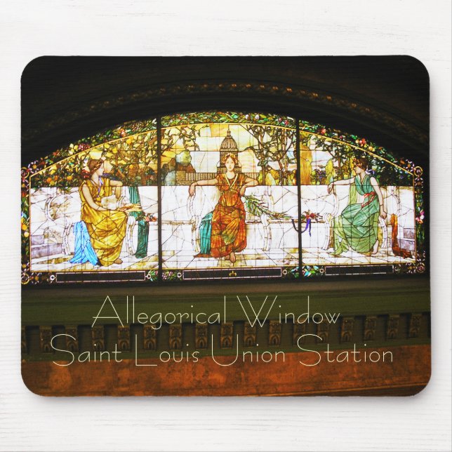 Mousepad Janela alegórica - estação da união de St Louis (Frente)