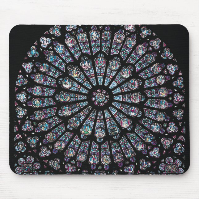 Mousepad Janela cor-de-rosa do transept norte (Frente)