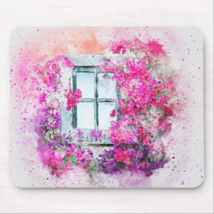 Mousepad Janela de Aquarela
