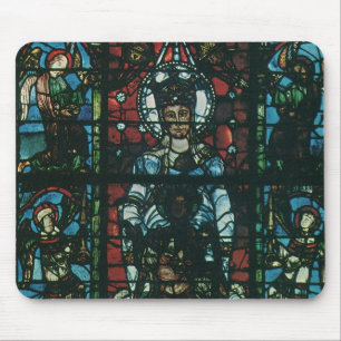Mousepad Janela de Vidro Colorido de Igreja Religiosa Antig