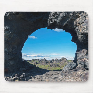 Mousepad Janela lava em Dimmuborgir, zona de Myvatn - Islâ