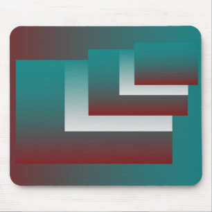 Mousepad Janelas em branco teal burgundy