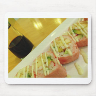 Mousepad Jantar de Sushi Peixe Arroz Dieta Saudável