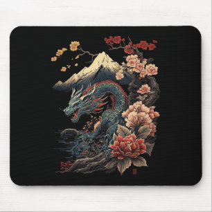 Mousepad Japonês - Aestic Dragon Japonês Art Japan Tatto
