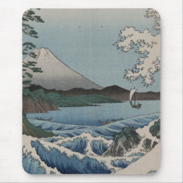 Mousepad Japonês do vintage o mar de Satta