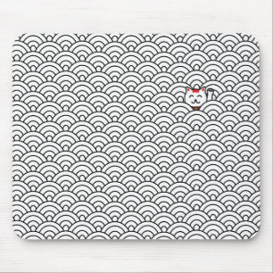 Mousepad Japonês Maneki Neko e tapete do rato de