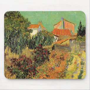 Mousepad Jardim Atrás de uma Casa por Vincent van Gogh