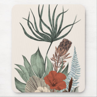 Mousepad Jardim Botânico Vintage - Flores Selvagens E Prote