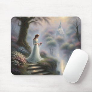 Mousepad Jardim Castelo Encantado Com Princesa
