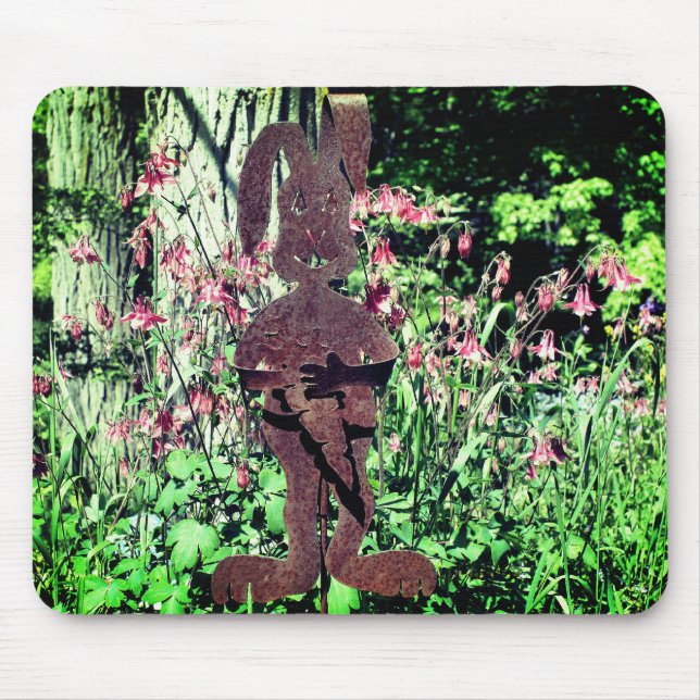 Mousepad Jardim da Flor do Coelho Rusty (Frente)