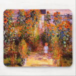 Mousepad Jardim de Claude Monet-Monet em Vétheuil<br><div class="desc">O jardim de Monet na pintura de gênero bonita do impressionismo de Vétheuil.A feita por Claude Monet (1840 - 1926) em 1881. Suas intensidades do azul,  do verde e da laranja fazem-lhe um tapete do rato gracioso para amantes reais das belas artes.</div>