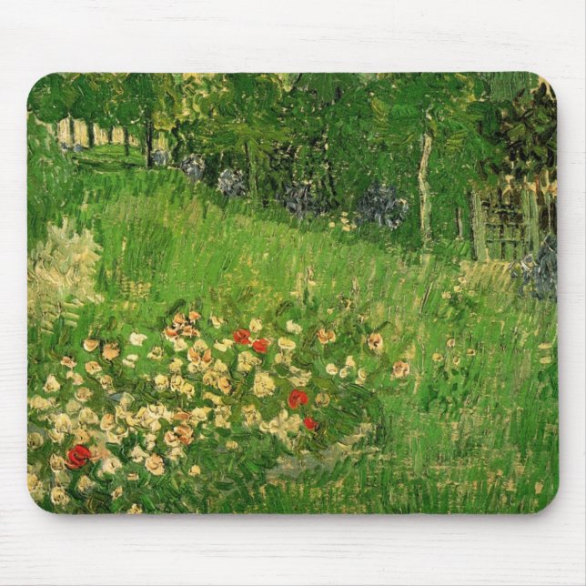Mousepad Jardim de Daubigny por Vincent van Gogh, Le Jardin (Frente)