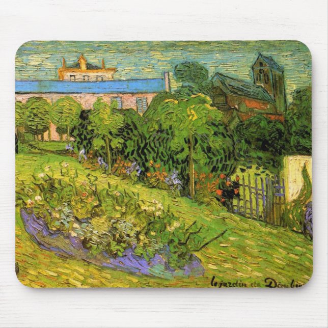 Mousepad Jardim de Daubigny por Vincent van Gogh, Le Jardin (Frente)