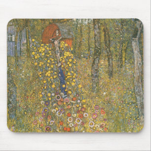 Mousepad Jardim de fazenda com Crucifixo (por Gustav Klimt)