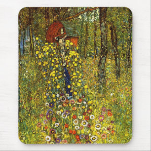 Mousepad Jardim de Fazenda com Crucifixo por Gustav Klimt