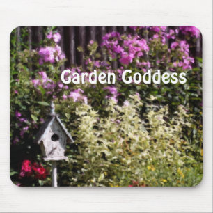 Mousepad Jardim de Flor da Deusa do Jardim