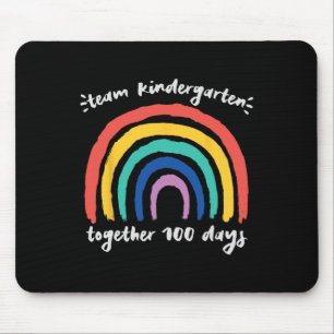Mousepad Jardim de Infância Juntos 100 Dias de Professora d