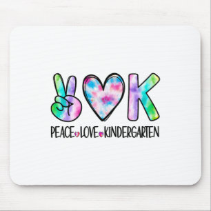 Mousepad Jardim de Infância Paz e Amor Primeiro Dia de Aula