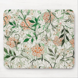 Mousepad Jardim de Jasmim William Morris Flor Clássica