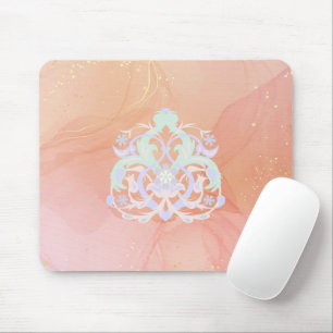 Mousepad Jardim de Luz Harmonia – Florais Azuis e Rosa