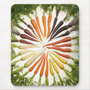 Mousepad Jardim de Padrões Arco-Íris Coloridos